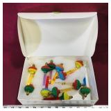 Box Of 12 Water-Filled Glass Christmas Lights