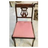 Lyre-Back Mahogany Chair (Vintage)