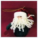 Plush Santa Claus Christmas Ornament (Vintage)