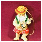 Vacation Santa Christmas Ornament