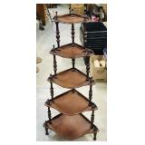 Corner Mahogany What-Not Stand (Vintage)