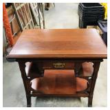 Mahogany Double-Sided Library Table