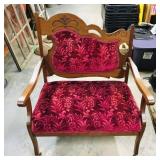 Eastlake-Style Settee (Vintage)