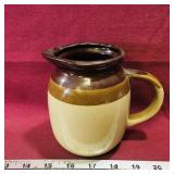 Pottery Pitcher (Vintage) (5" Tall)