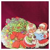 Lot Of Assorted Cardboard Christmas Decorations