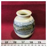 Signed Small Pottery Vase (Vintage)