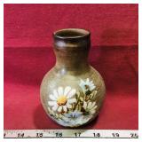 Signed Pottery Flower Vase (Vintage)