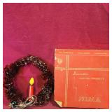 Noma Cellophane Wreath & Light (Vintage)