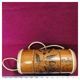 Woodcarved Cuba Souvenir Drum (Vintage)