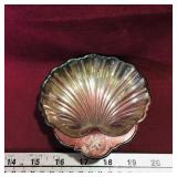 Footed Silver-Plate Clam Dish (Vintage)