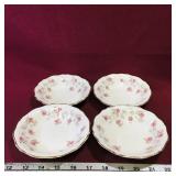 Lot Of 4 Royal Adderley Fine Bone China Saucers
