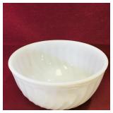 Milk Glass Mixing Bowl