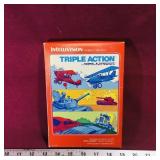 1981 Triple Action Intellivision Video Game & Box