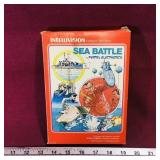 1980 Sea Battle Intellivision Video Game & Box