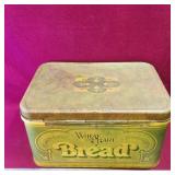Wheat Heart Bread Tin Container (Antique)