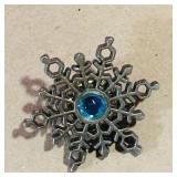Costume Jewelry Snowflake Pin