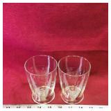 Pair Of Grape Pattern Drinking Glasses (Vintage)