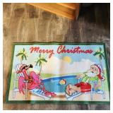 'Santa On Vacation' Door Mat