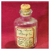 Glass Medicine Bottle (Antique) (4' Tall)