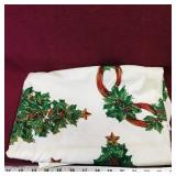 Linen Christmas Tablecloth (Vintage) (48' x 64')