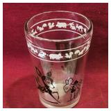 Small Drinking Glass (Vintage) (3 1/4' Tall)