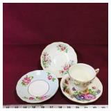 Lot Of Mixed Tea Saucers & Cup