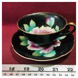 Handpainted Teacup & Saucer (Vintage)
