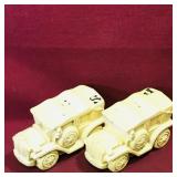 Pair Of Chalkware Salt & Pepper Shakers (Vintage)