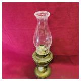 R&A Brass-Plate Oil Lamp (Antique)