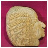 Woodcarved Folk Art Wall Mount (Vintage)