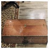 Large Wooden Storage Trunk (Antique)