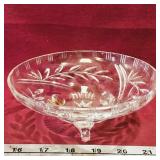 Footed Lead Crystal Dish (Vintage)