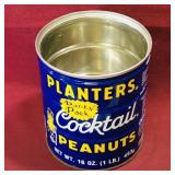 Planters Cocktail Peanuts Tin Can (Vintage)