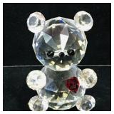 Heart Teddy Bear Swarovski Crystal