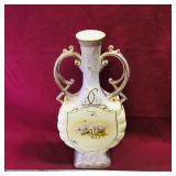 Painted Ceramic Large Flower Vase (Vintage)