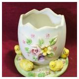 Ceramic Egg Planter (Vintage)