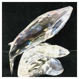 Mother & Baby Whale Swarovski Crystal