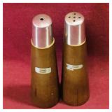 Wood & Metal Salt & Pepper Shakers
