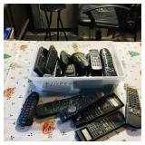 Box Lot Of Assorted TV & Device Remote Controls