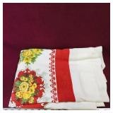 Stamped Tablecloth (Vintage) (72' x 108')