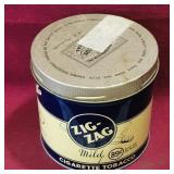 Zig-Zag Cigarette Tobacco Can (Vintage)