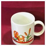 Ceramic Flower Pattern Mug (Vintage)