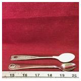 Lot Of 2 Baby Spoons (Vintage) (5 1/2' Long)