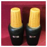 Ceramic & Wooden Salt & Pepper Shakers