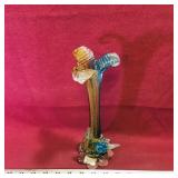 Handblown Art Glass Flower Vase