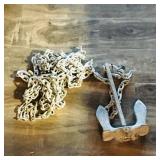 Anchor With Long Length Of Chain (Vintage)
