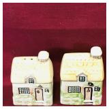 Ceramic Houses Salt & Pepper Shakers (Vintage)