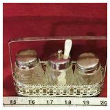 Glass Salt, Pepper & Spice Shakers & Holder