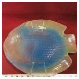 Art Glass Decorative Fish Plate