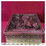 Vintage Tin Container (3 3/4' x 9 1/4' x 8 1/2')